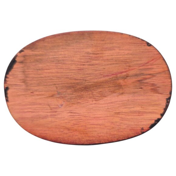 Vintage Chinese Hand Carved Resin Foo Dog Lion Statue Wood Base 5.5" - Picture 8 of 12